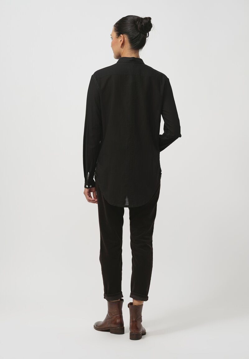 Umit Unal Lightweight Cotton Shirt in Black	