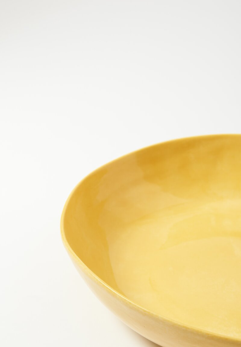 Stamperia Bertozzi Handmade Porcelain Small Serving Bowl Giallo Yellow	