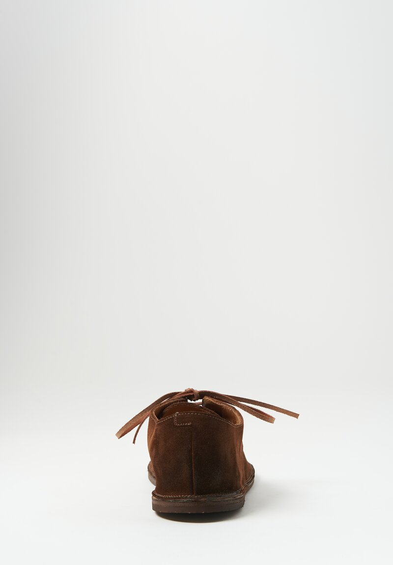 Marsell Suede Strasacco Derby in Marrone Brown