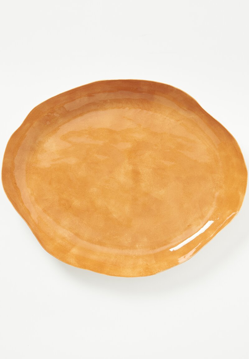 Stamperia Bertozzi XLarge Oval Serving Platter Bruno Brown	