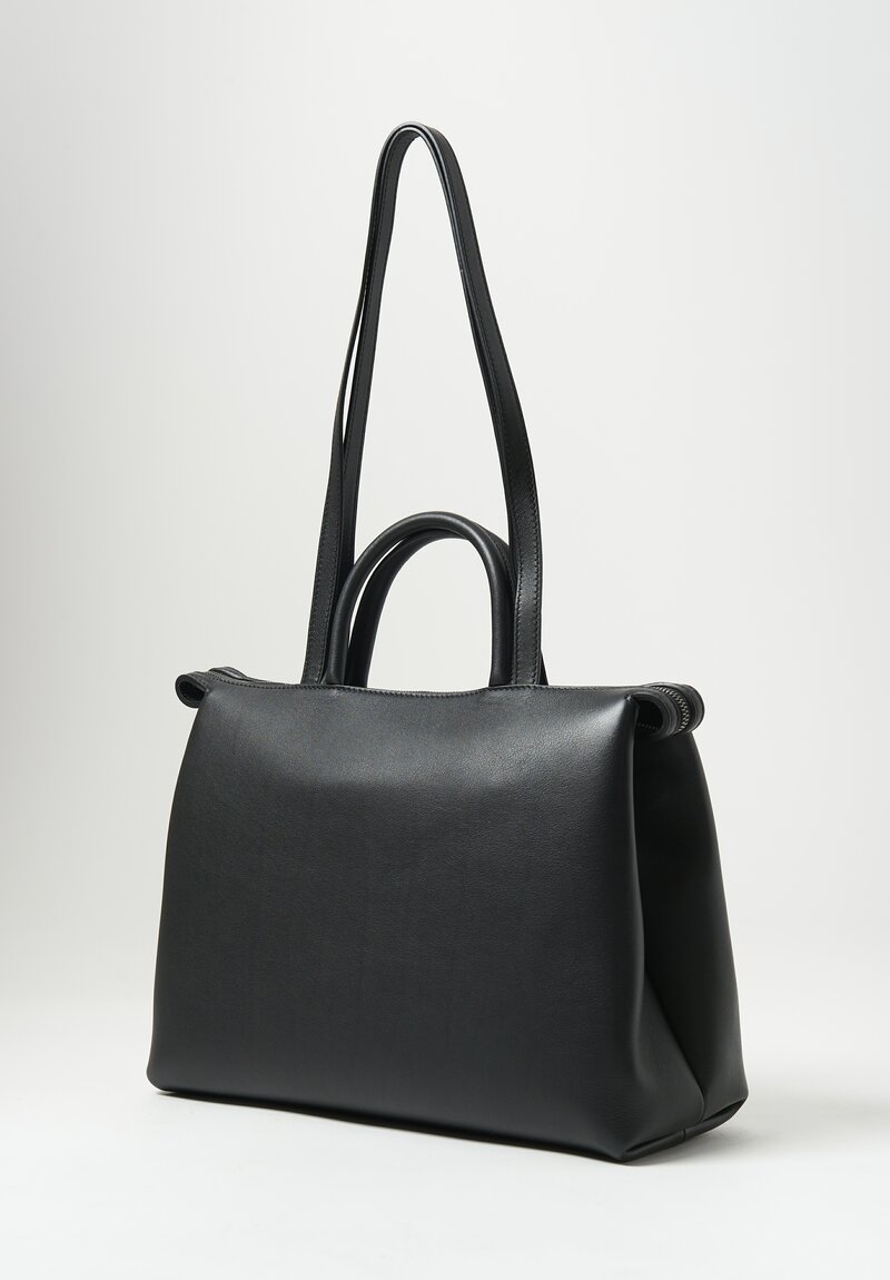Marsell Leather Dritta Shoulder Bag Nero Black	