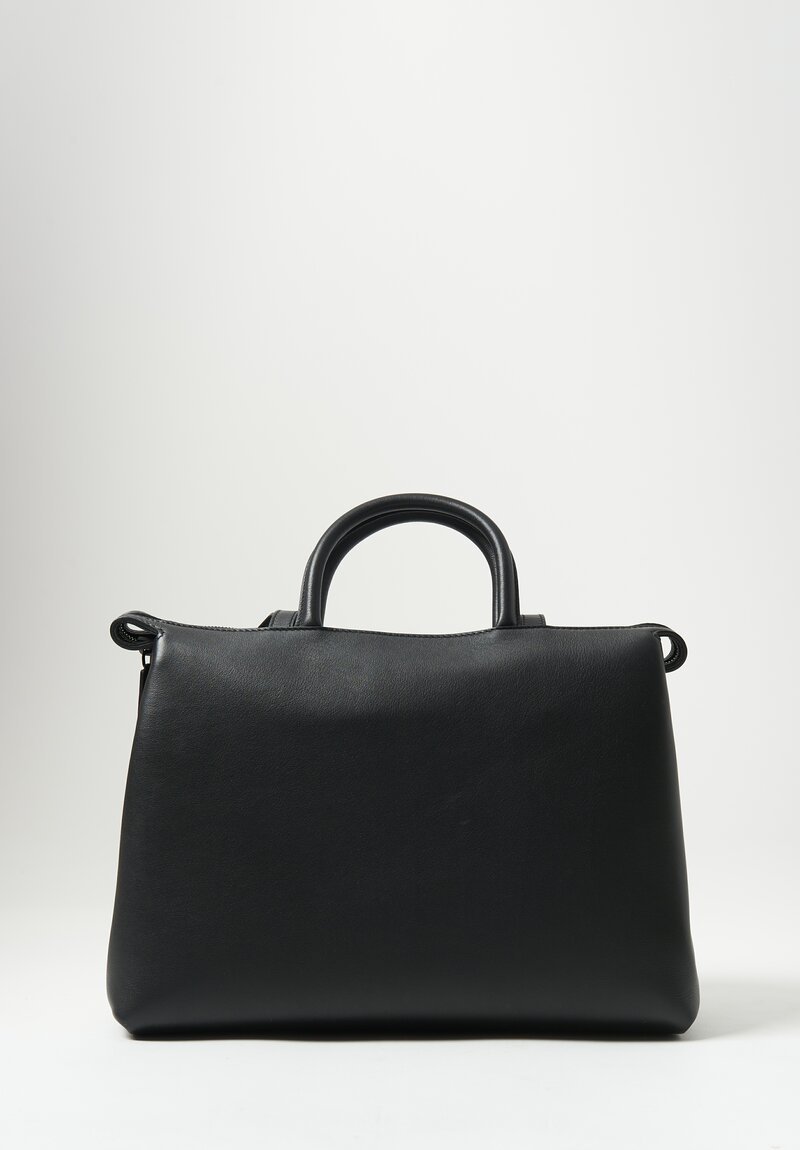 Marsell Leather Dritta Shoulder Bag Nero Black	