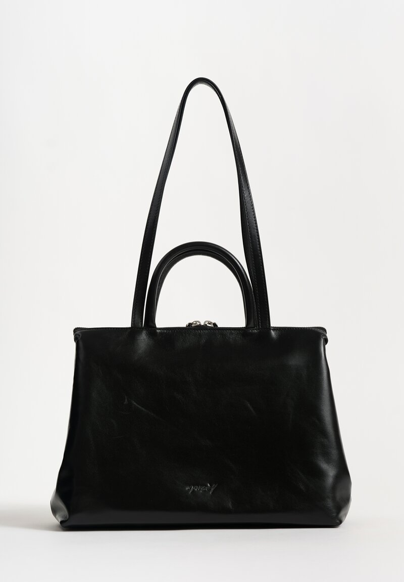 Marsèll Leather Dritta Shoulder Bag in Nero Black