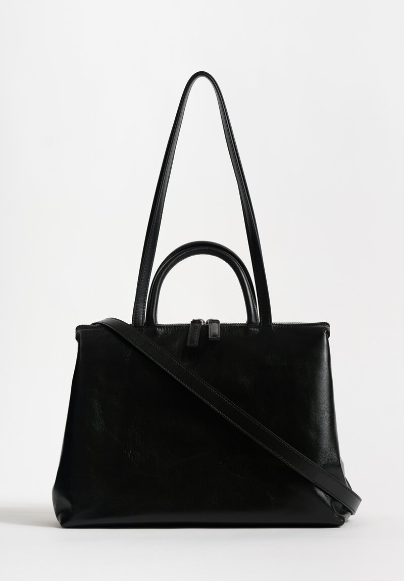 Marsèll Leather Dritta Shoulder Bag in Nero Black