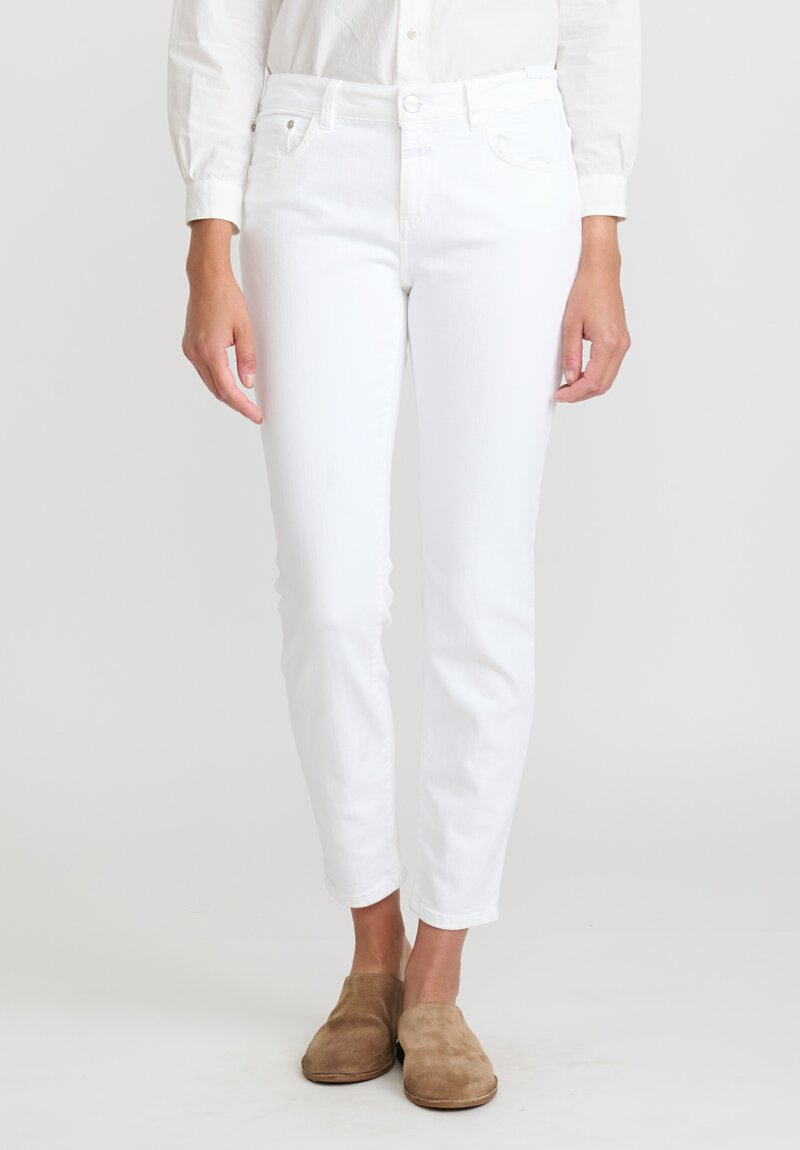 Closed Baker Mid-Rise Jeans in White	