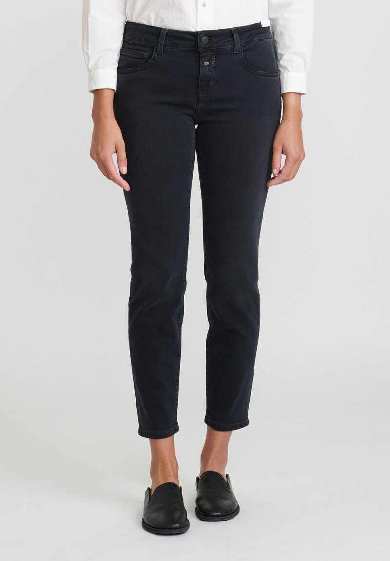 Closed Baker Mid-Rise Jeans in Faded Black	