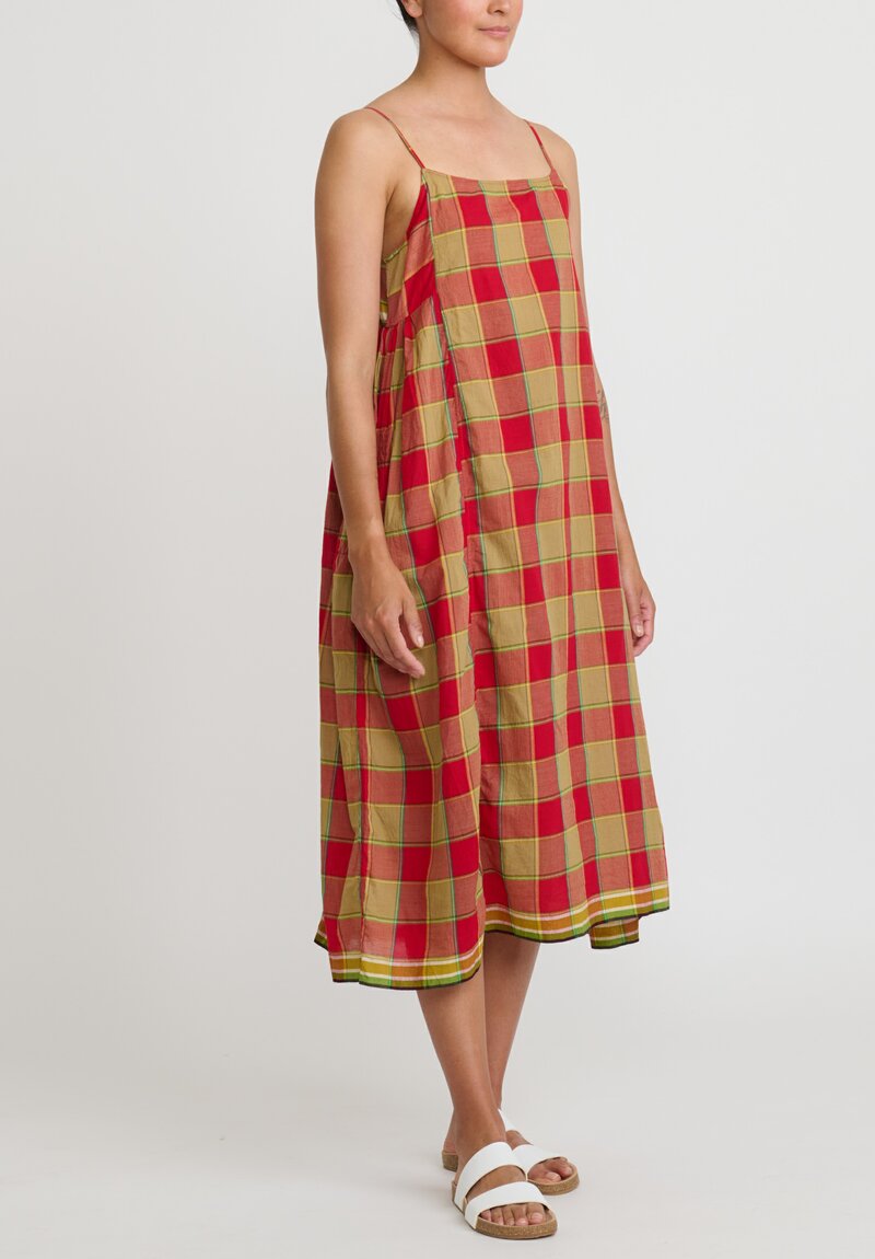 Injiri Cotton Madras Rasa Slip Dress	