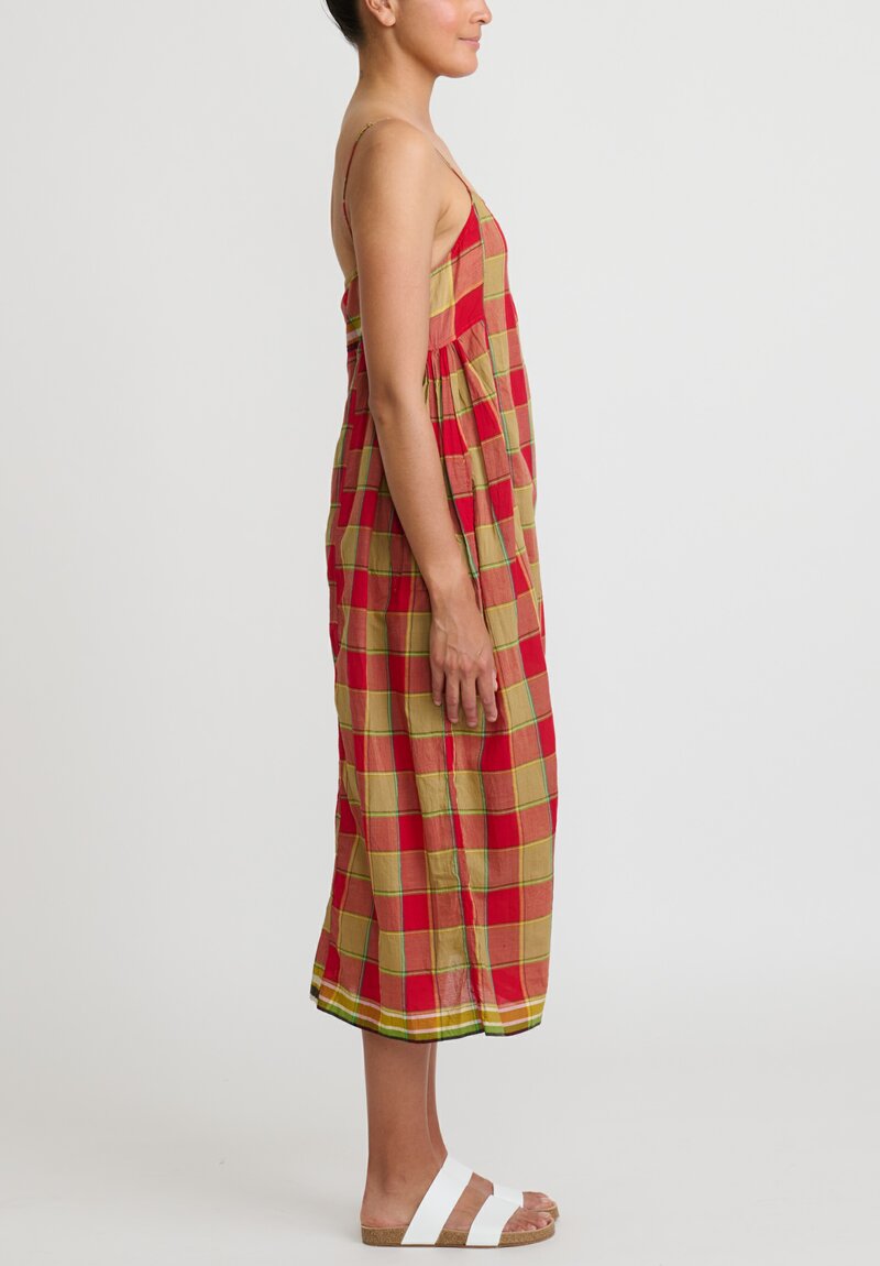 Injiri Cotton Madras Rasa Slip Dress	