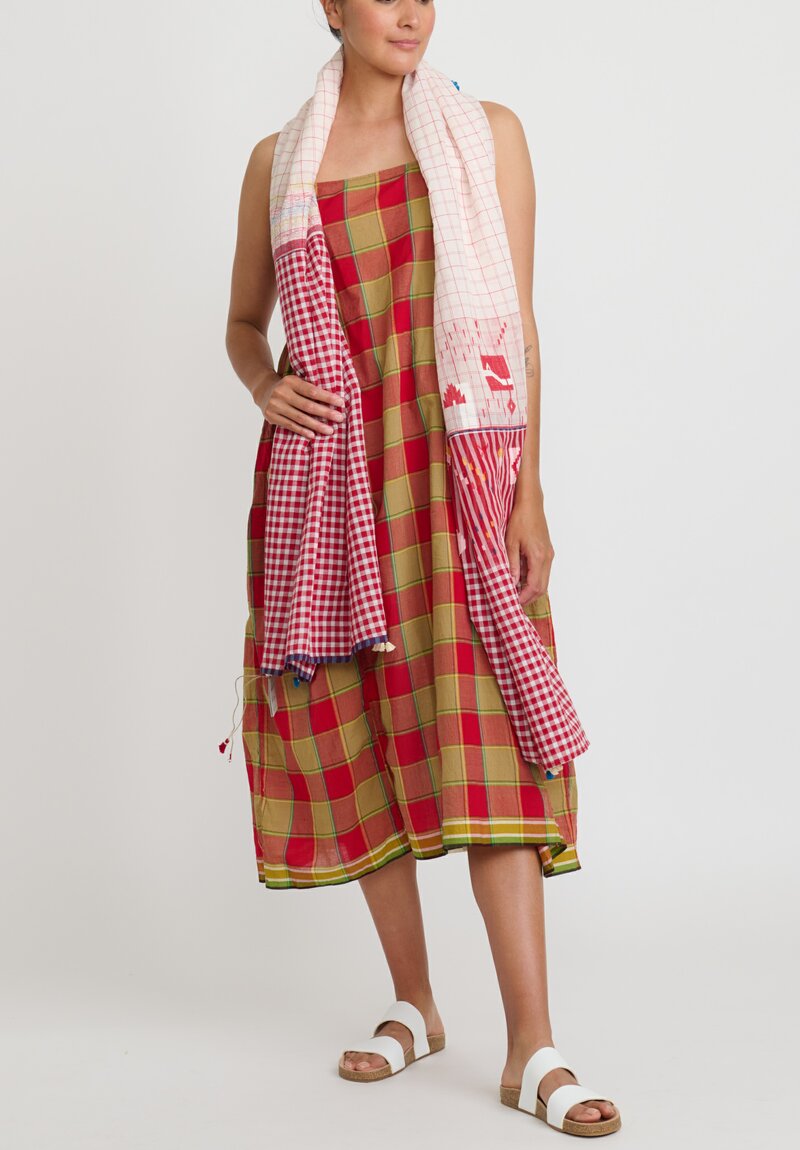 Injiri Cotton Madras Rasa Slip Dress	