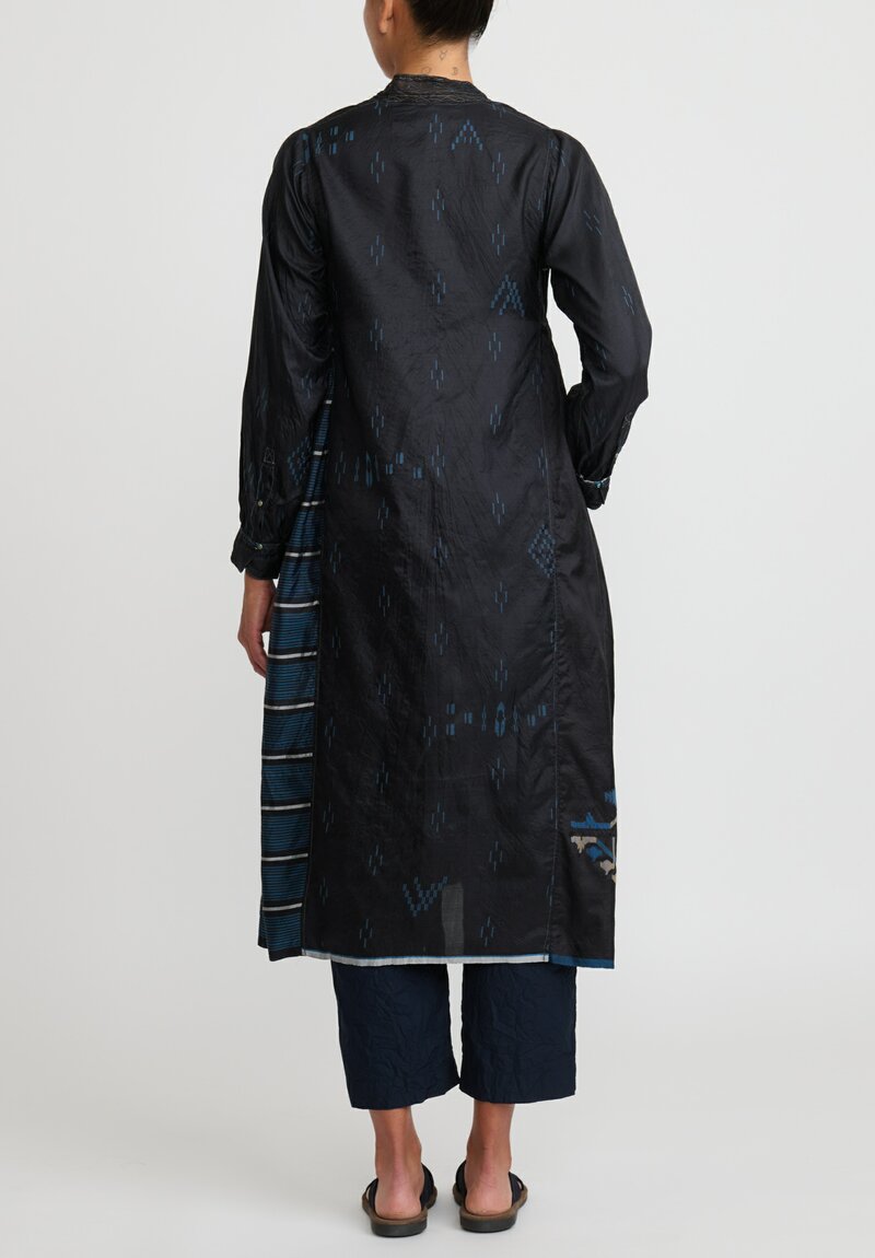 Injiri Silk Embroidered Neel Dress in Black | Santa Fe Dry Goods ...