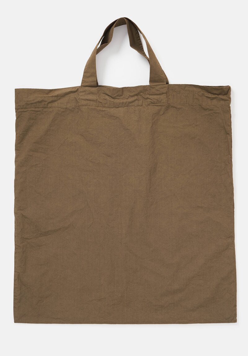 Album di Famiglia CC Big Cotton Tote Bag in Khaki Green	