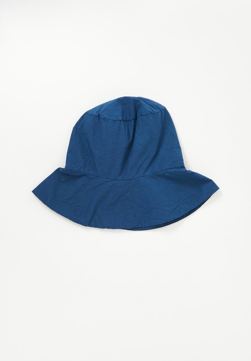 Album di Famiglia Tissue Cotton Hat in Blue