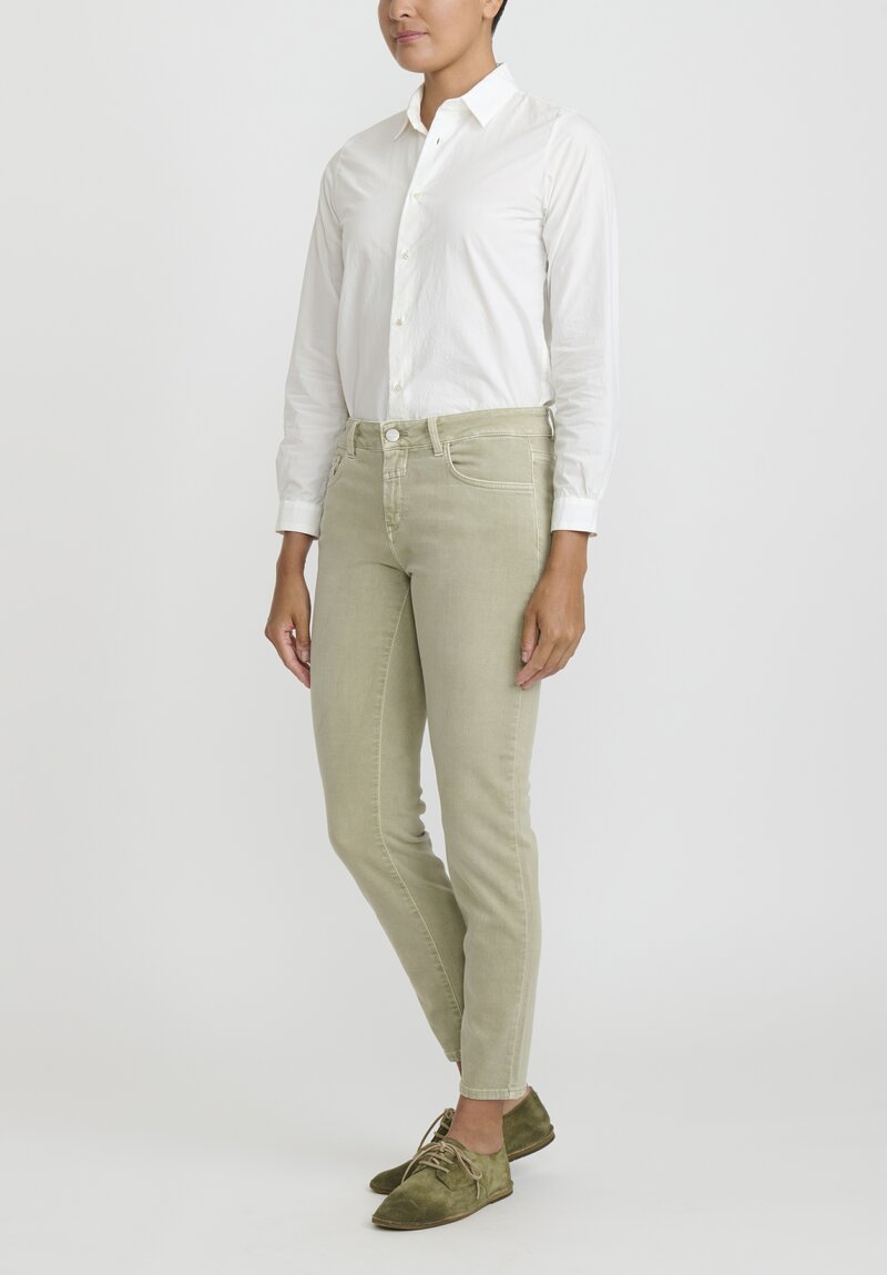 Closed Baker Cropped Narrow Jeans in Light Moss	