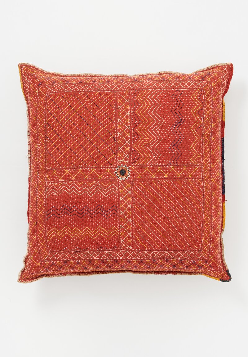 Vintage Banjara Large Square Chackla Pillow	