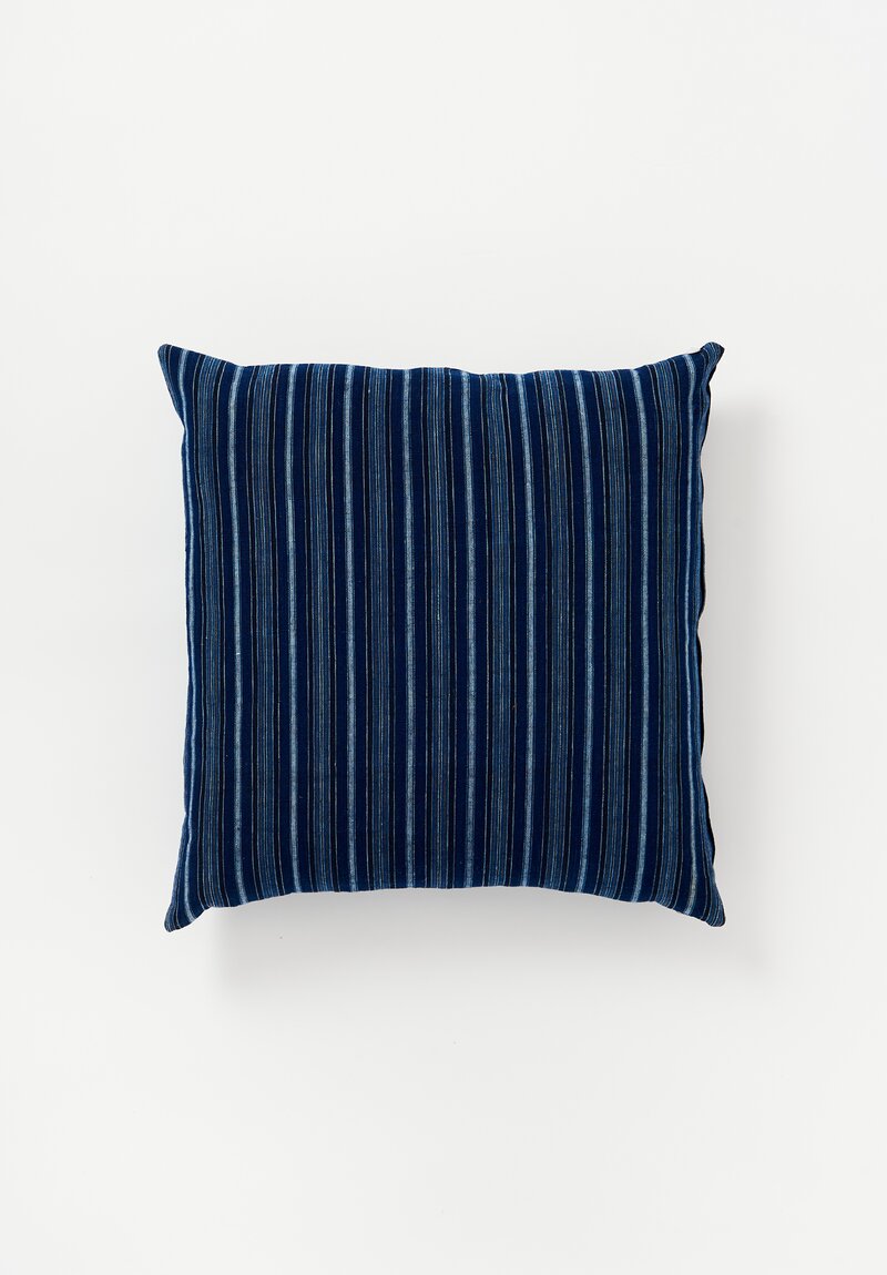 Vintage Han Handwoven Cotton Horizontal Stripe Pillow	