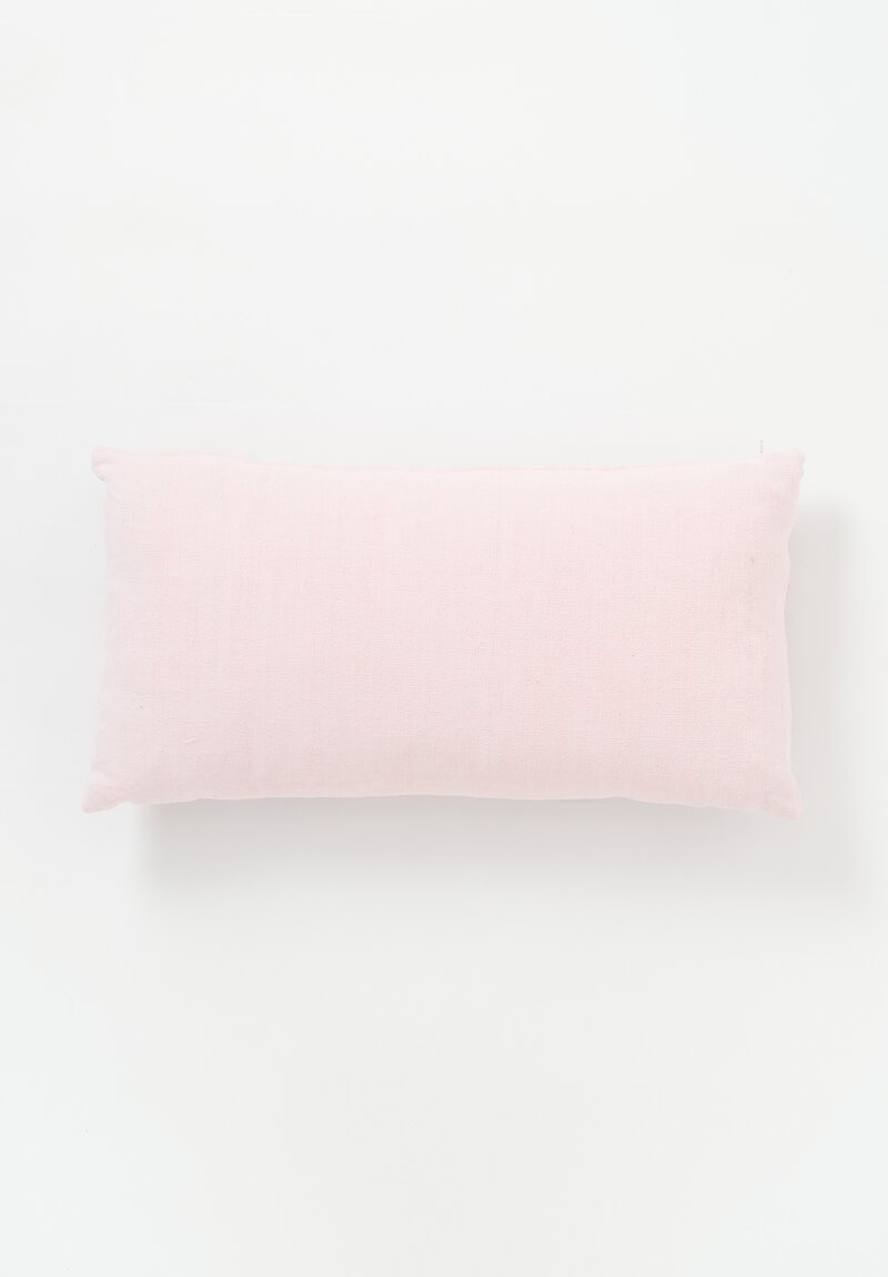 Vintage Yao Silk Wedding Blanket Pillow in Pink II	