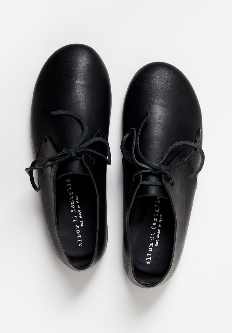 Album Di Famiglia Leather Shoe in Black