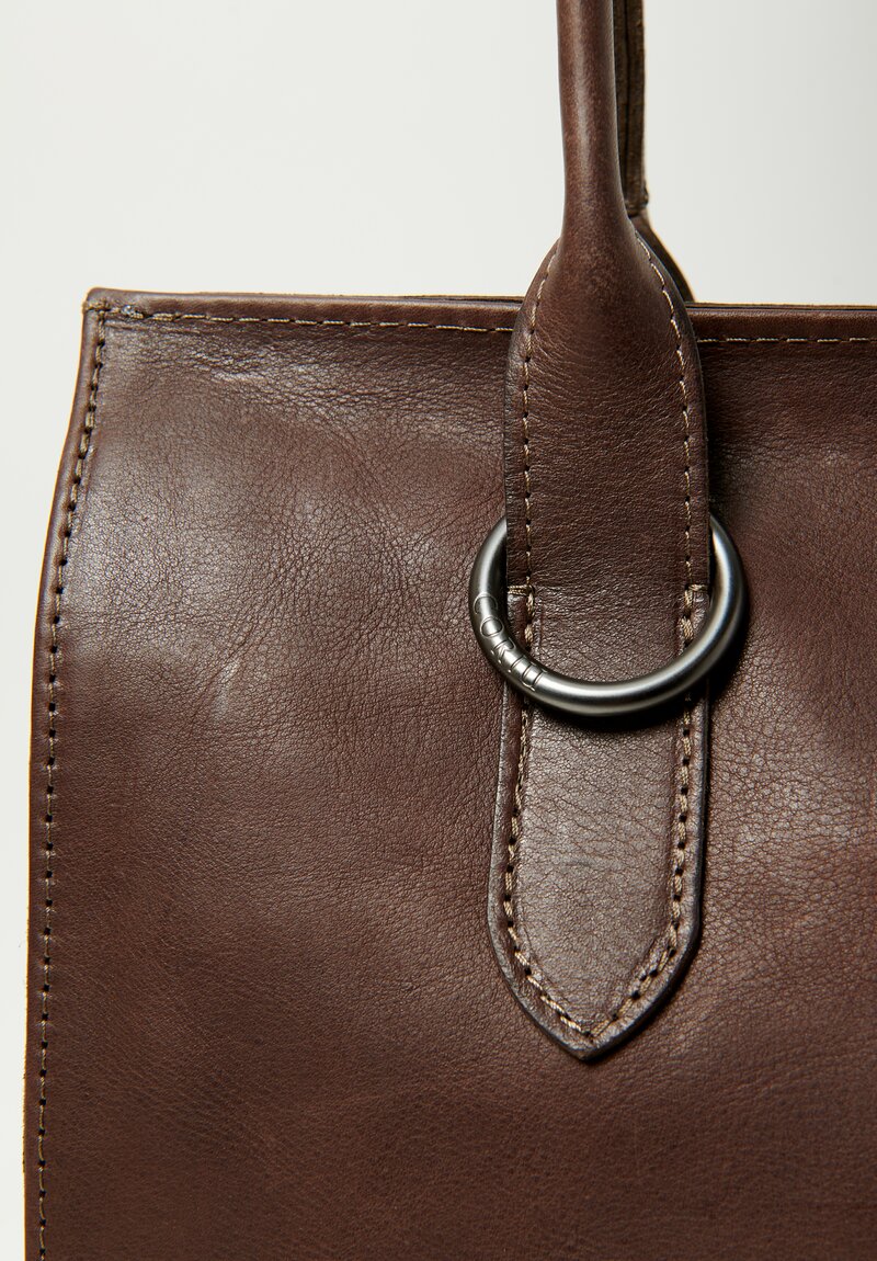 Coriu Leather Bitta S Handbag Dark Brown	