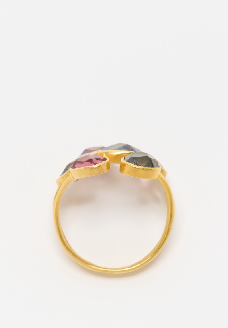 Pippa Small 18k, Light and Space Spinel Almost Ring	