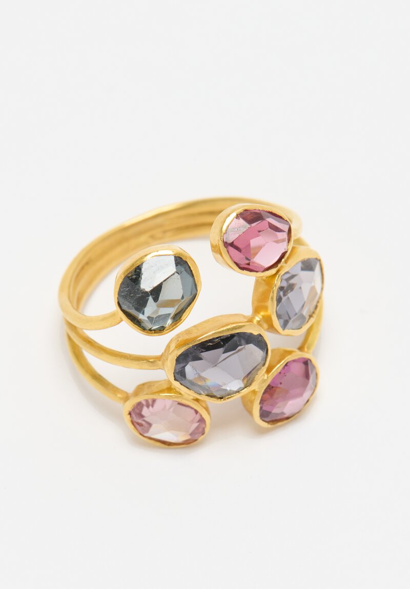 Pippa Small 18k, Light and Space Spinel Almost Ring	