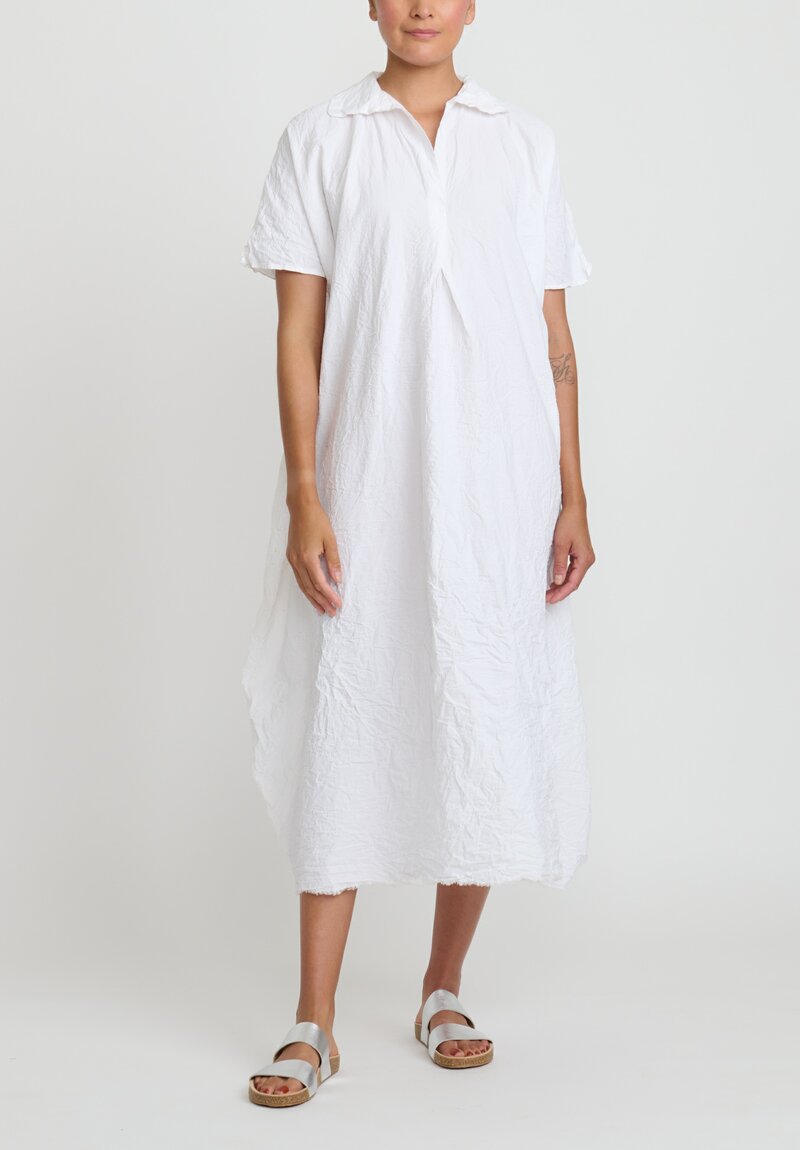 Daniela Gregis Washed Cotton Rossella Abito Dress in Bianco White ...