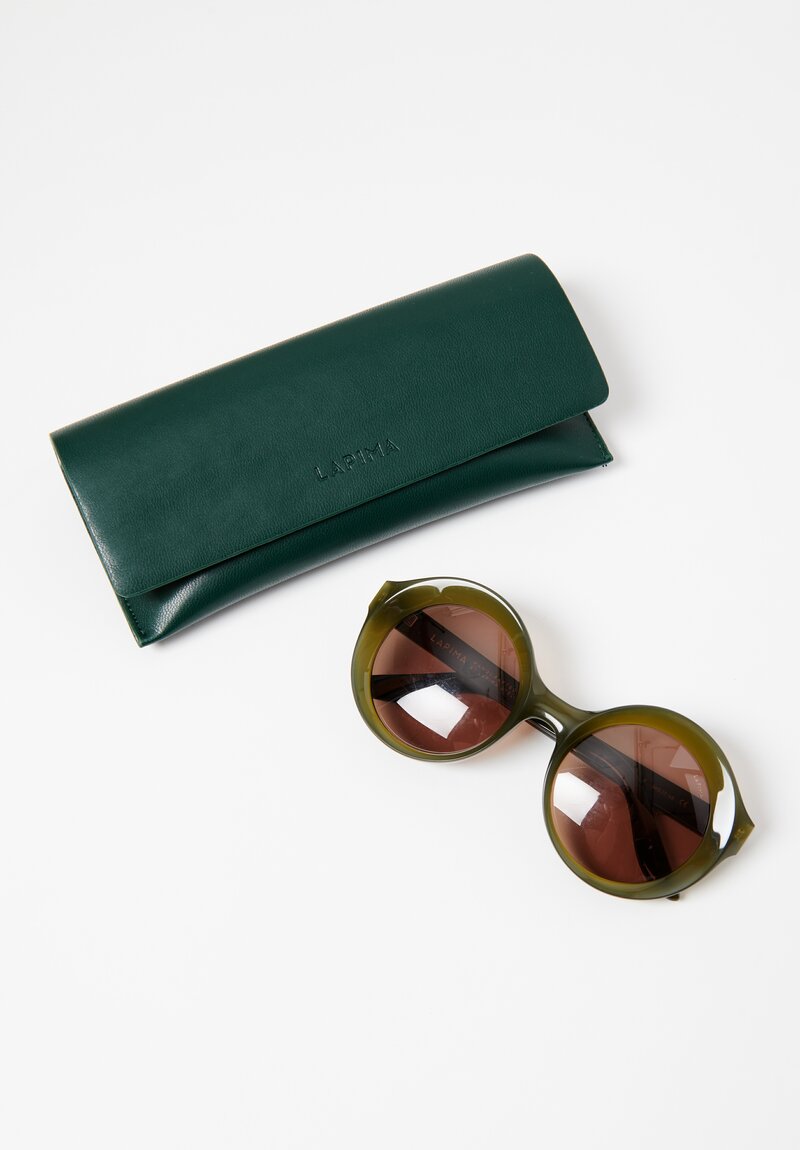 Lapima Carolina X Sunglasses in Oliva Solid	