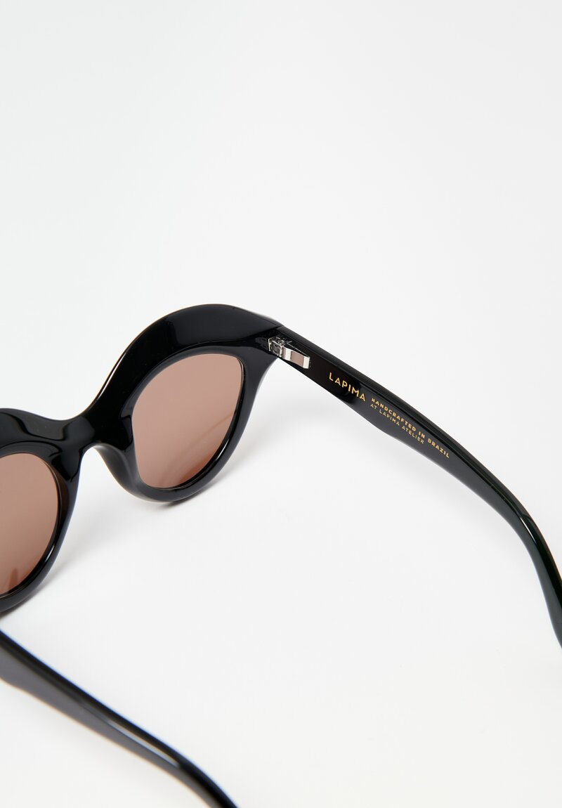 Lapima Nina Sunglasses in Black Solid	