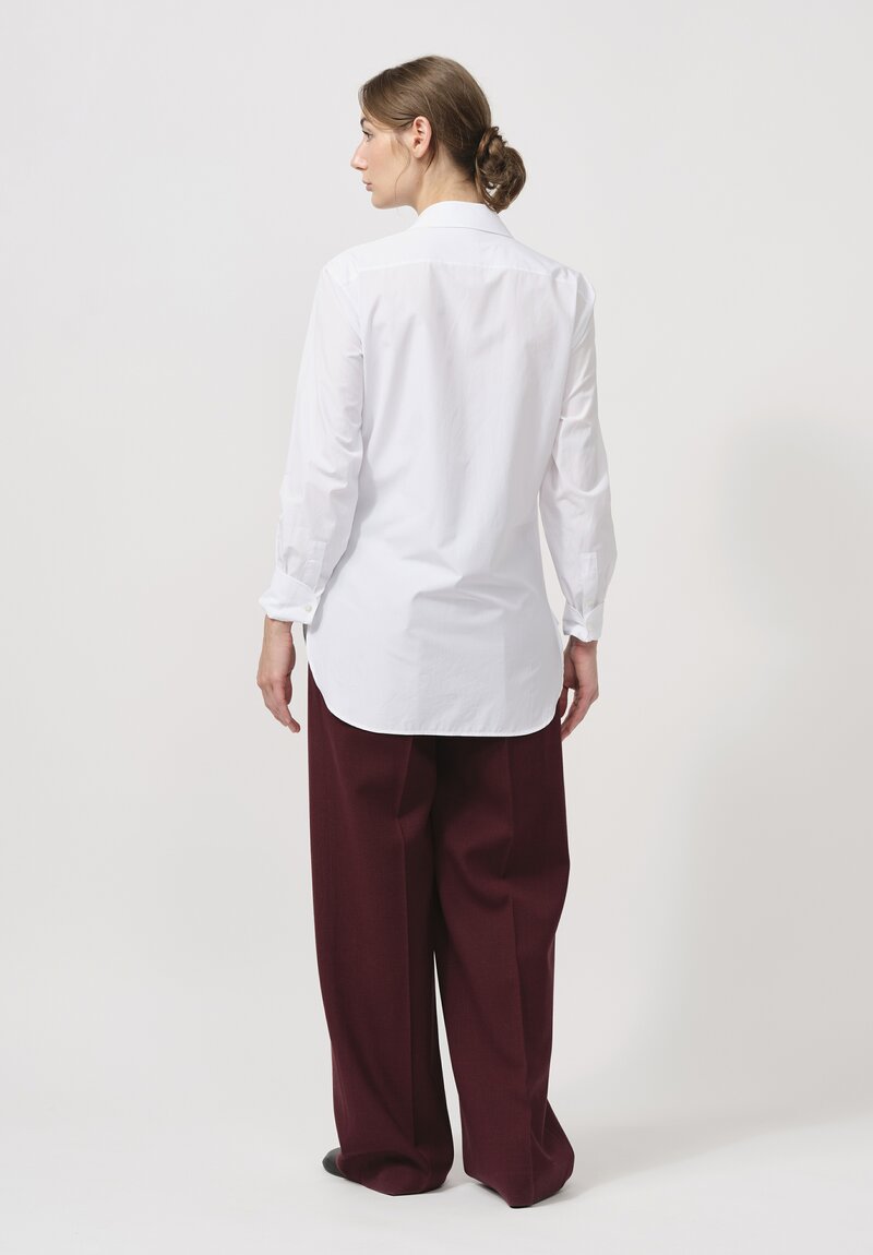 The Row Cotton Derica Shirt in White	