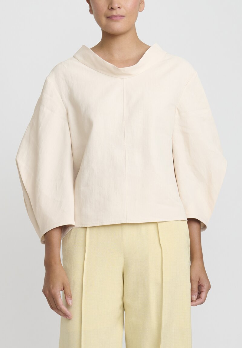 Jil Sander pleated cotton shirt - Pink