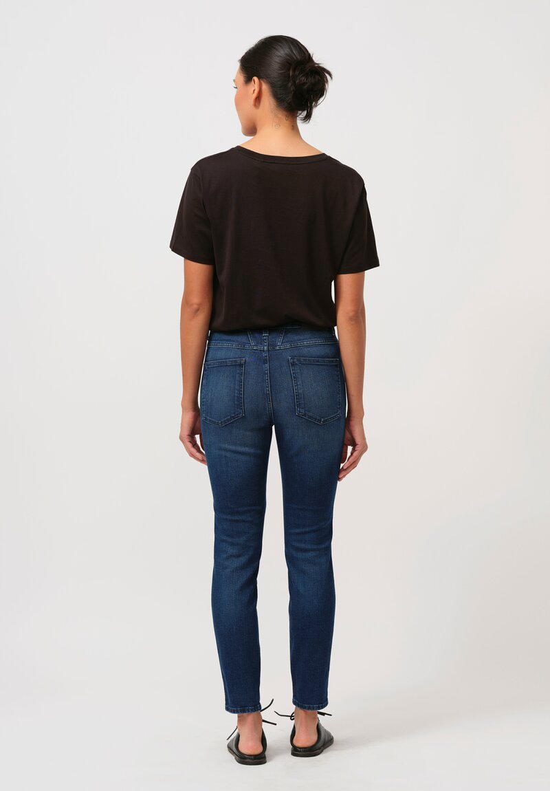 Closed Skinny Pusher High-Rise Jeans in Dark Blue	