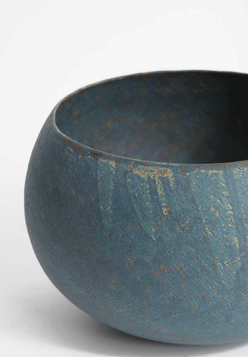 Linda Ouhbi Handbuilt Stoneware Vessel in Blue I	