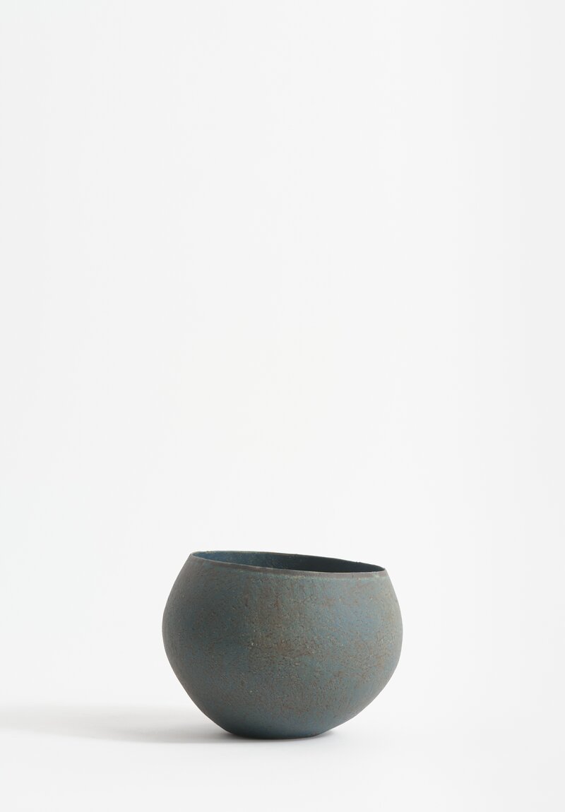 Linda Ouhbi Handbuilt Stoneware Vessel in Blue II	