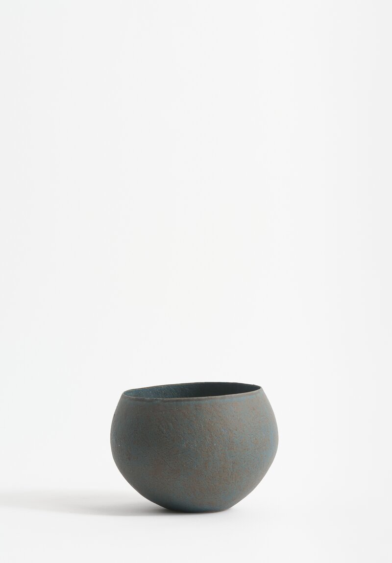 Linda Ouhbi Handbuilt Stoneware Vessel in Blue II	