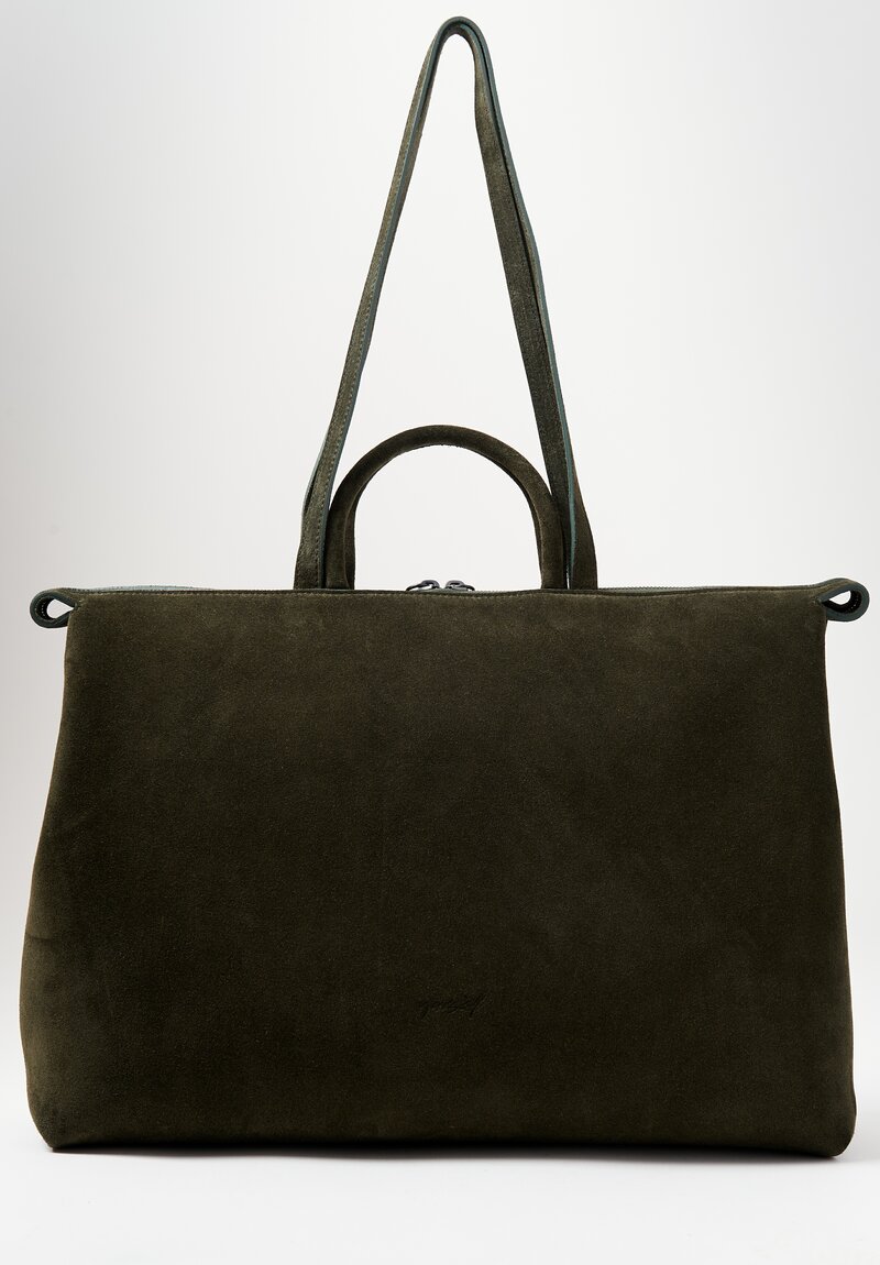 Marsell Suede Orizzontale Shoulder Bag Clorofilla Green	