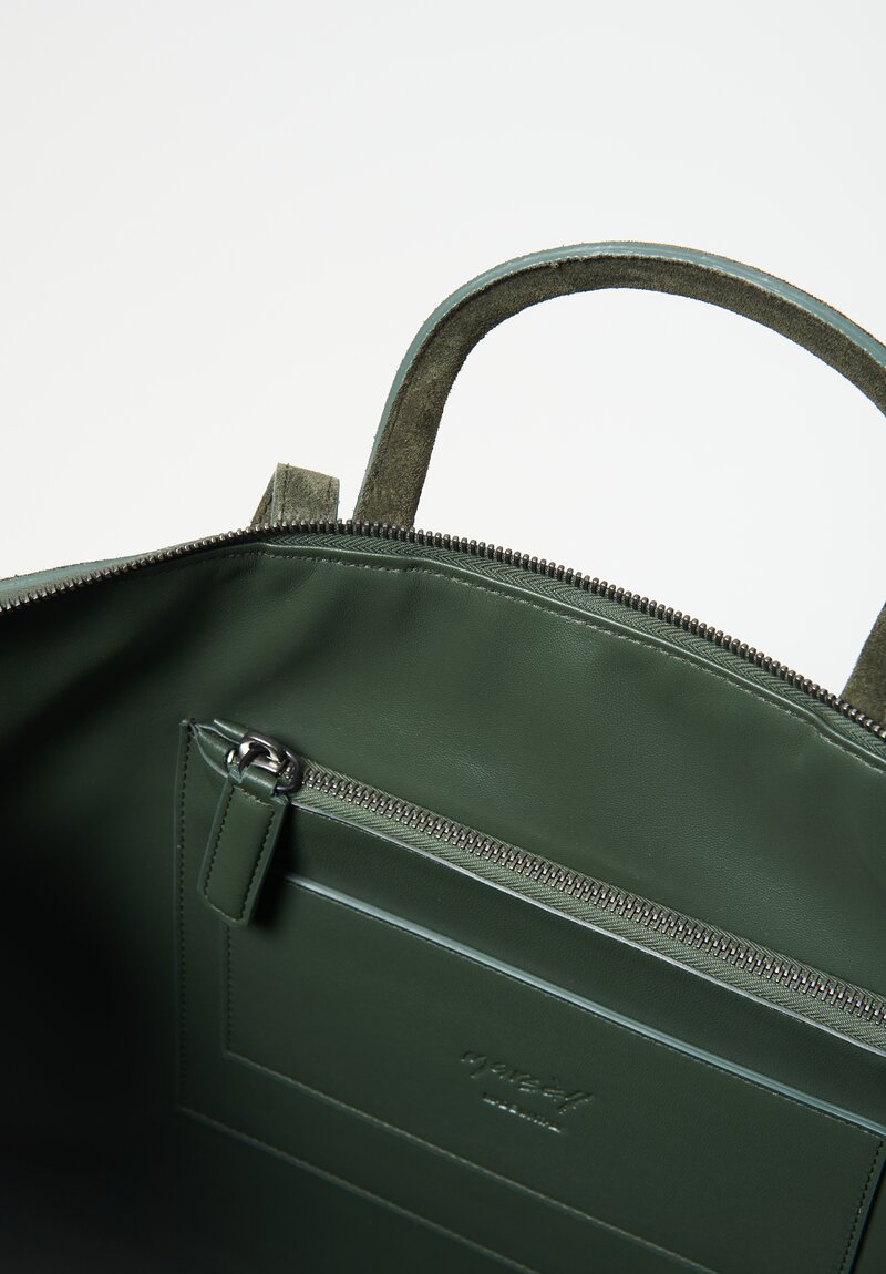 Marsell Suede Orizzontale Shoulder Bag Clorofilla Green	