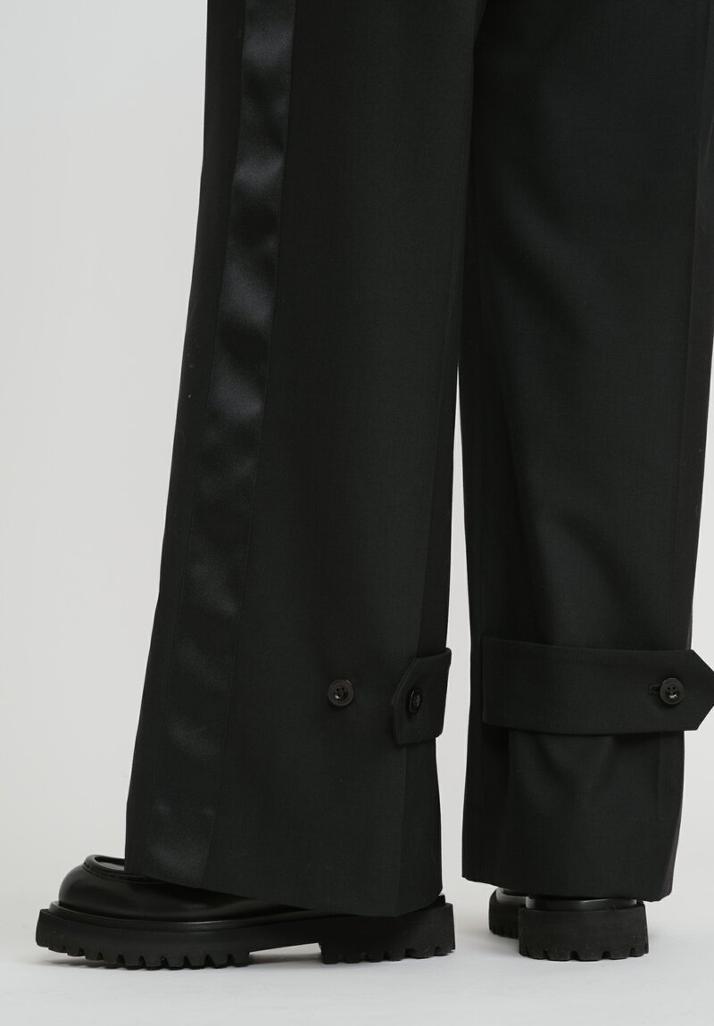 Sacai Suiting Mix Pants in Black	