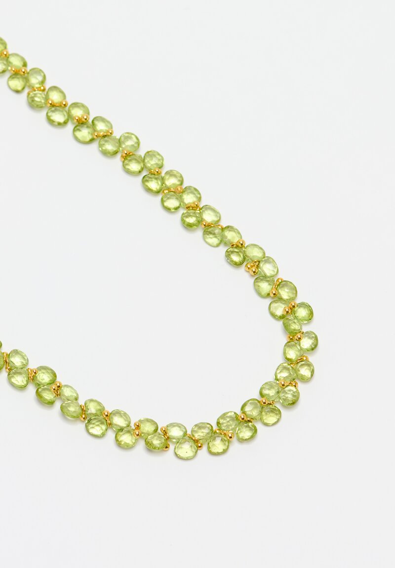 Greig Porter 18K Peridot Necklace 17.5 in