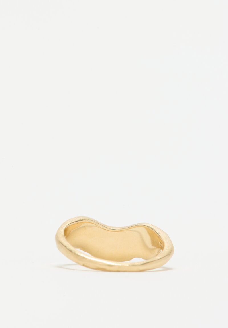 Ellis Mhairi Cameron 14K, One-of-a-Kind V Shape Scatter Ring	