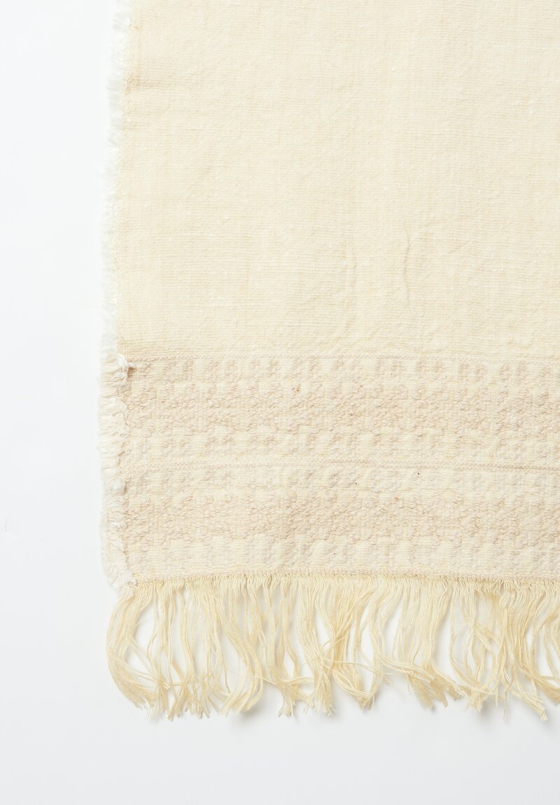 The House of Lyria Linen Silk Donax Throw in Natural