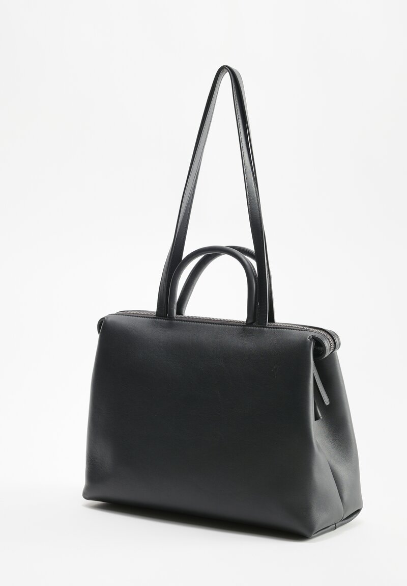 Marsèll Leather Dritta Shoulder Bag in Soft Black	