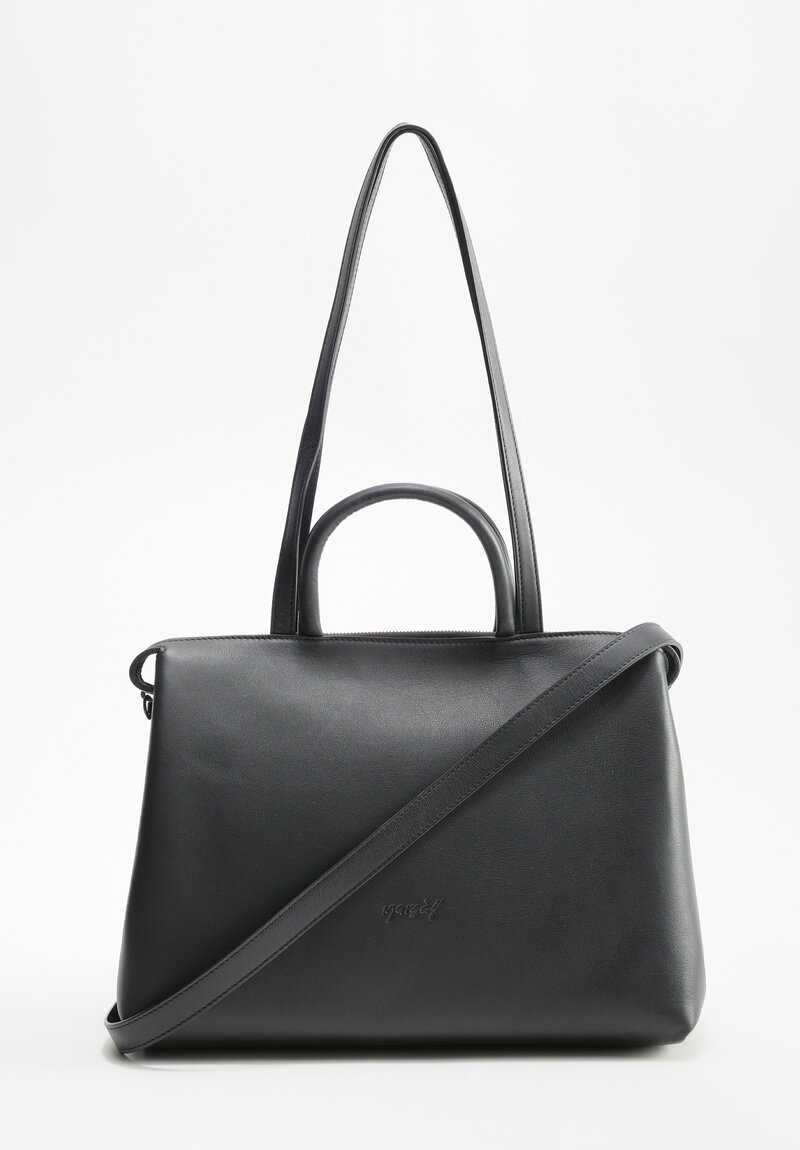 Marsèll Leather Dritta Shoulder Bag in Soft Black	