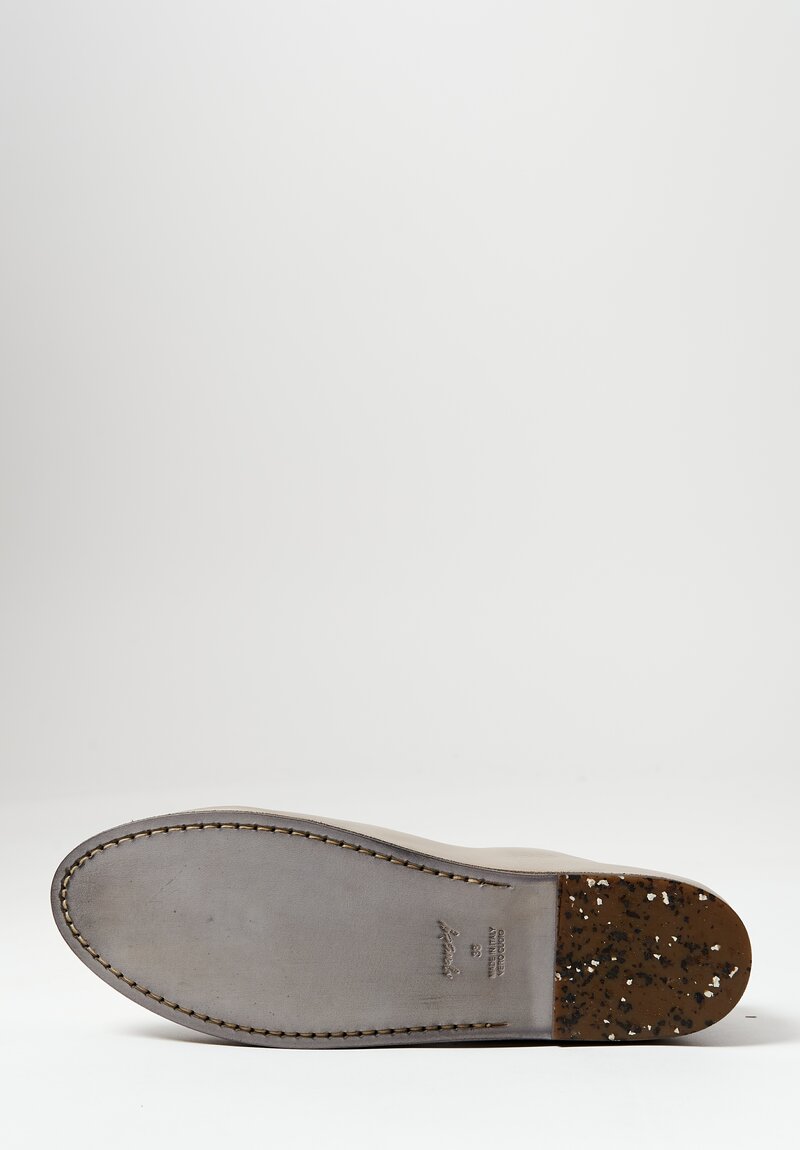 Marsell Leather Coltellaccio Ballerina Flat in Argilla Grey