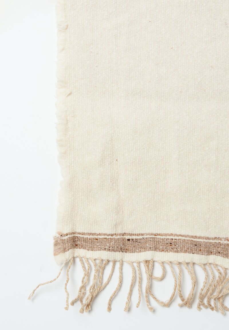 The House of Lyria Wool & Jute Illuso Throw in Natural