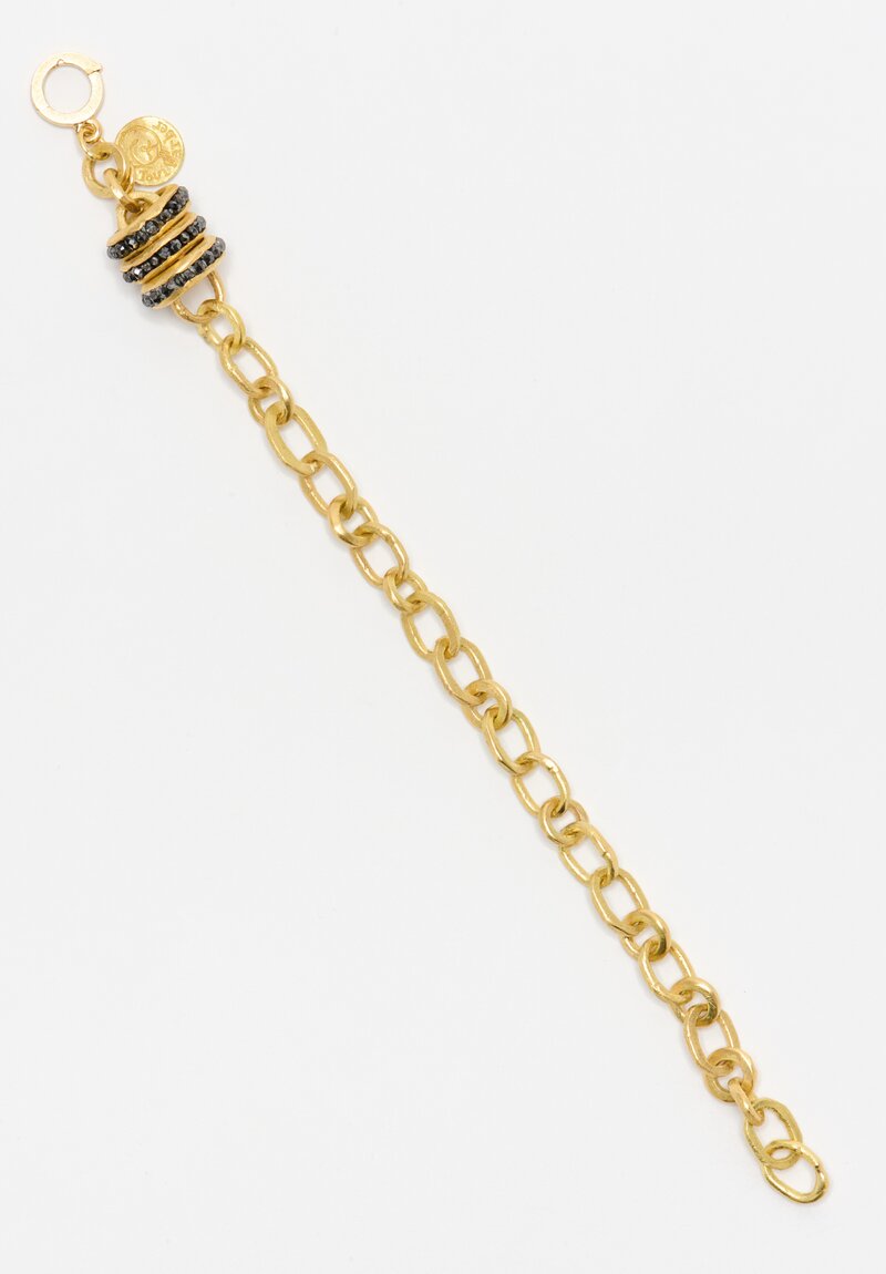 Tovi Farber 18k, Link Bracelet with Grey Diamonds	