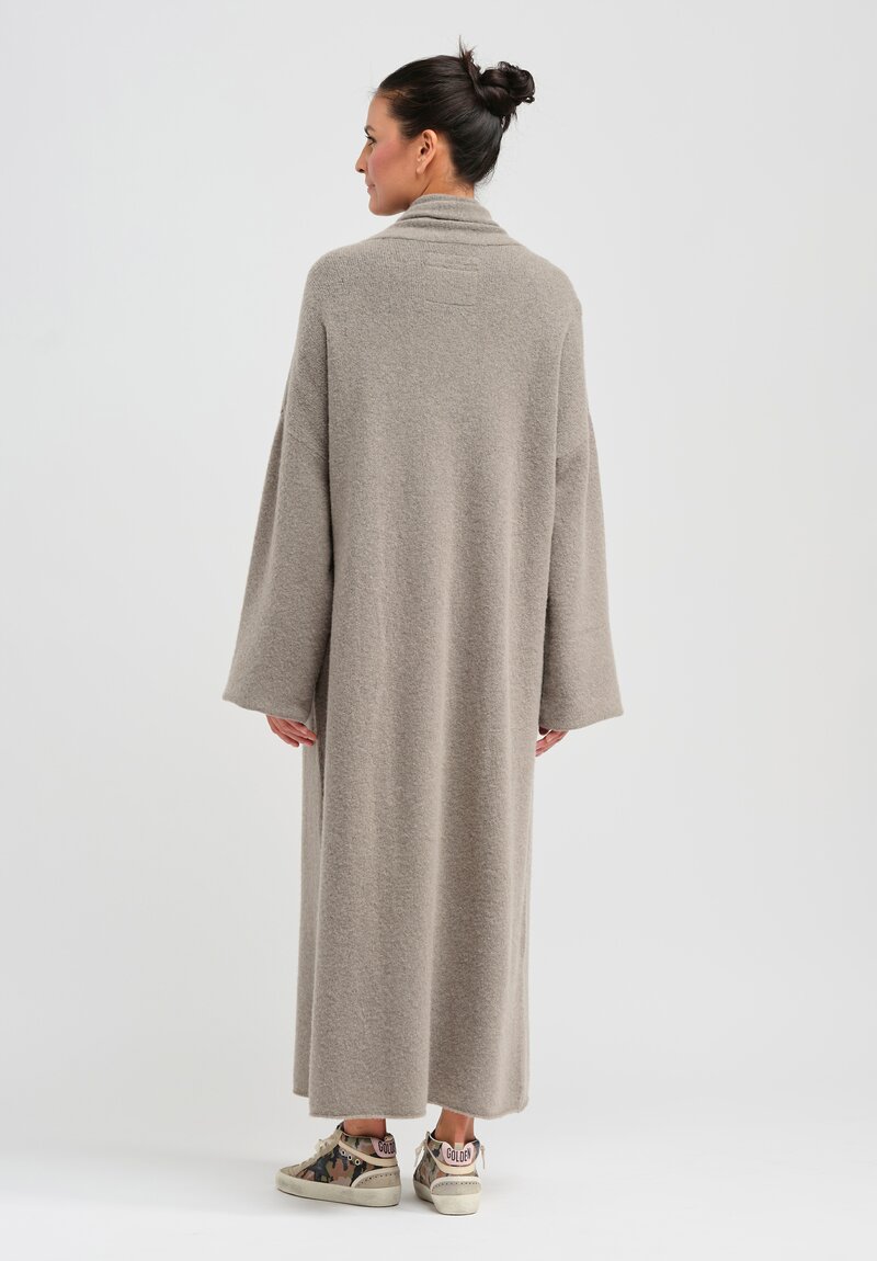 Frenckenberger Cashmere Big Cardigan Coat in Mole Grey