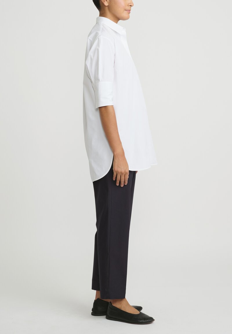 Jil Sander Organic Cotton Poplin Friday Shirt in Optic White	