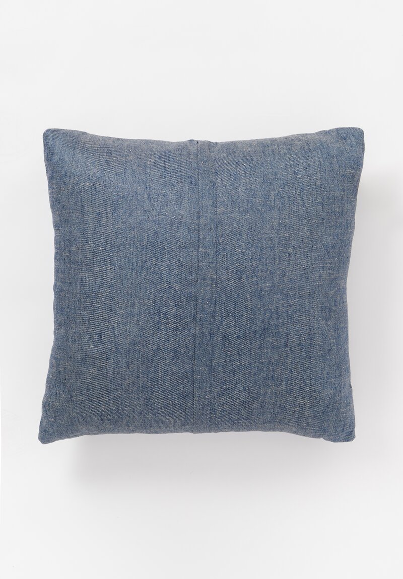 The House of Lyria Linen Silk Approdo Pillow in Ice Blue