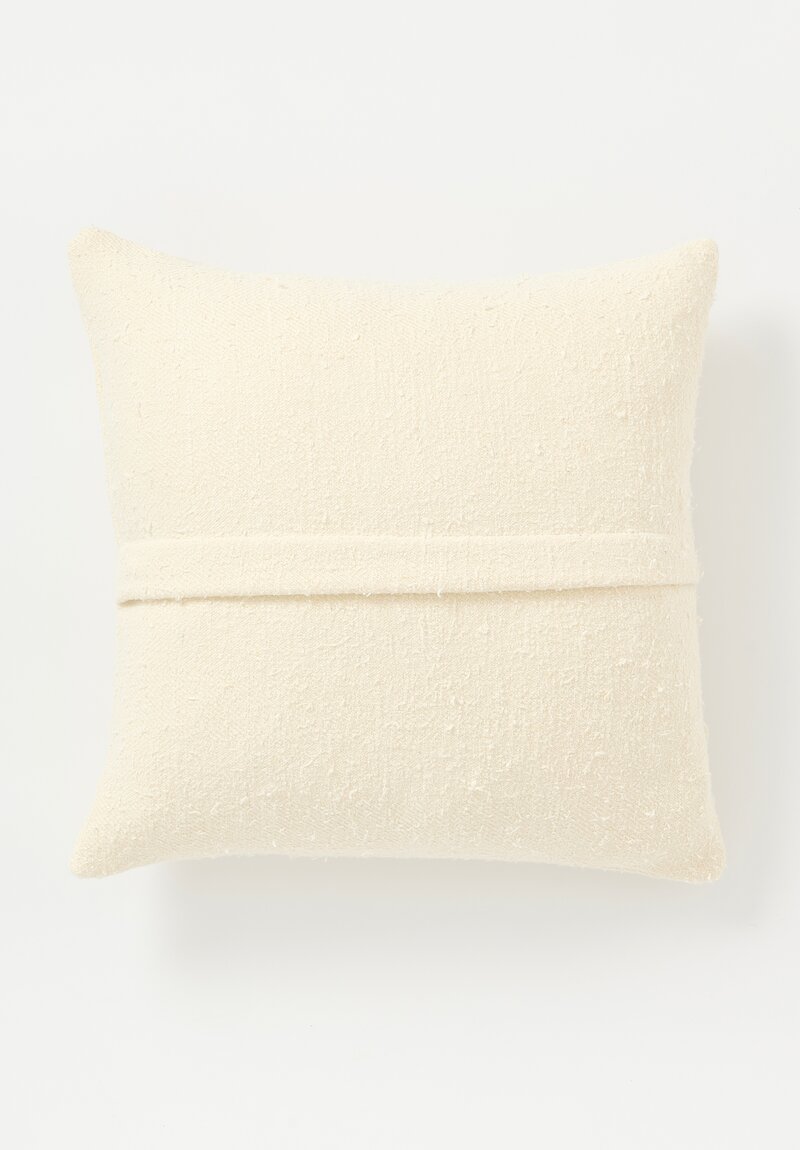 The House of Lyria Silk Solenne Pillow in Ivory