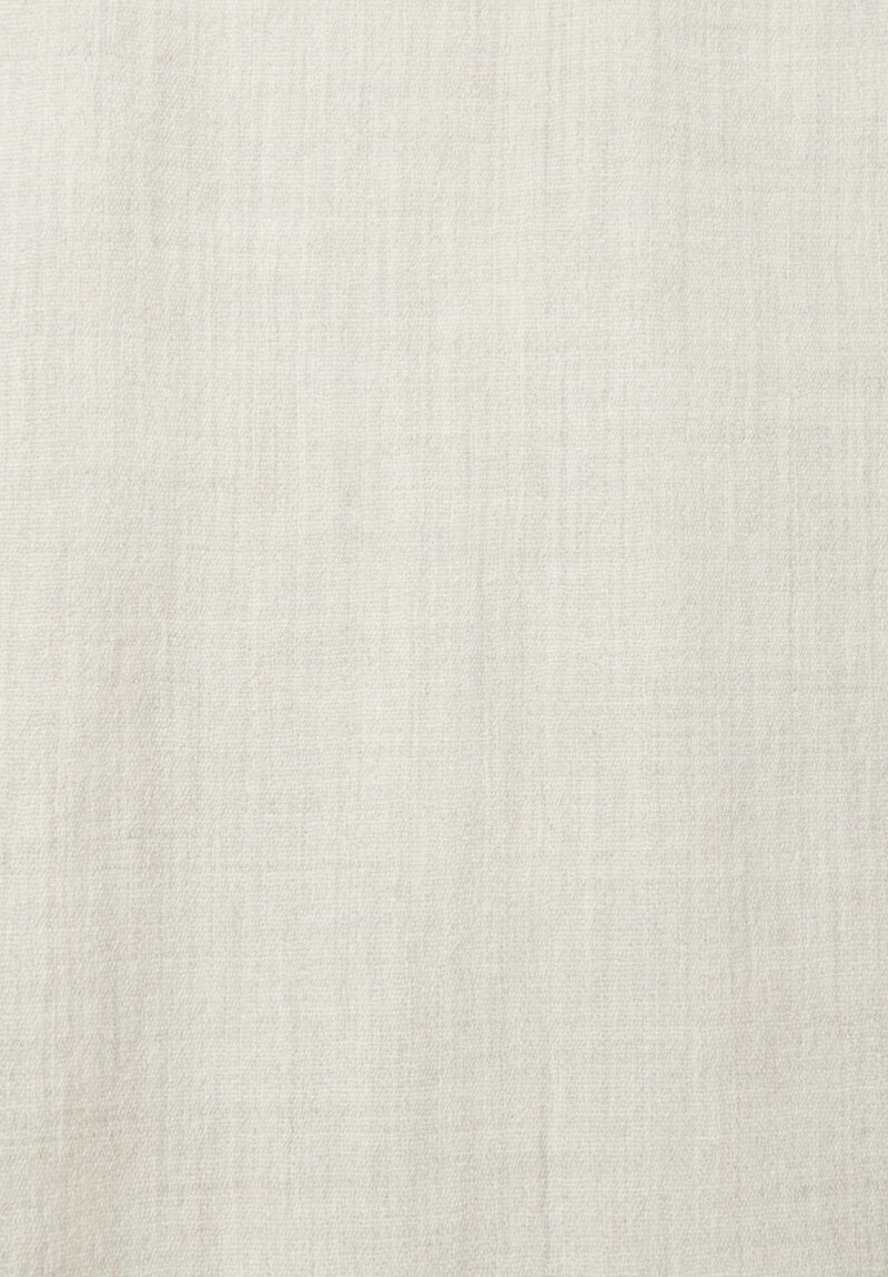 Lauren Manoogian Handwoven Wool and Baby Alpaca Fine Wrap Carrara Gray