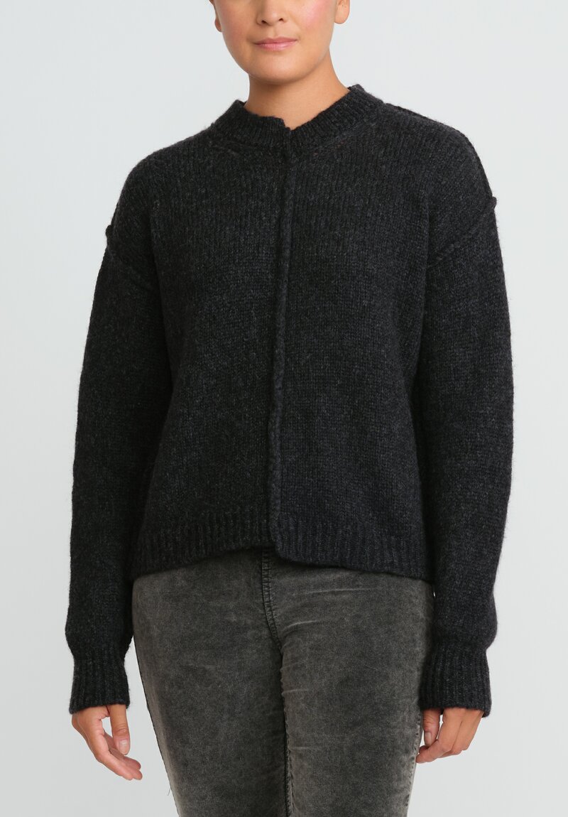 Uma Wang Split Seam Sweater in Black